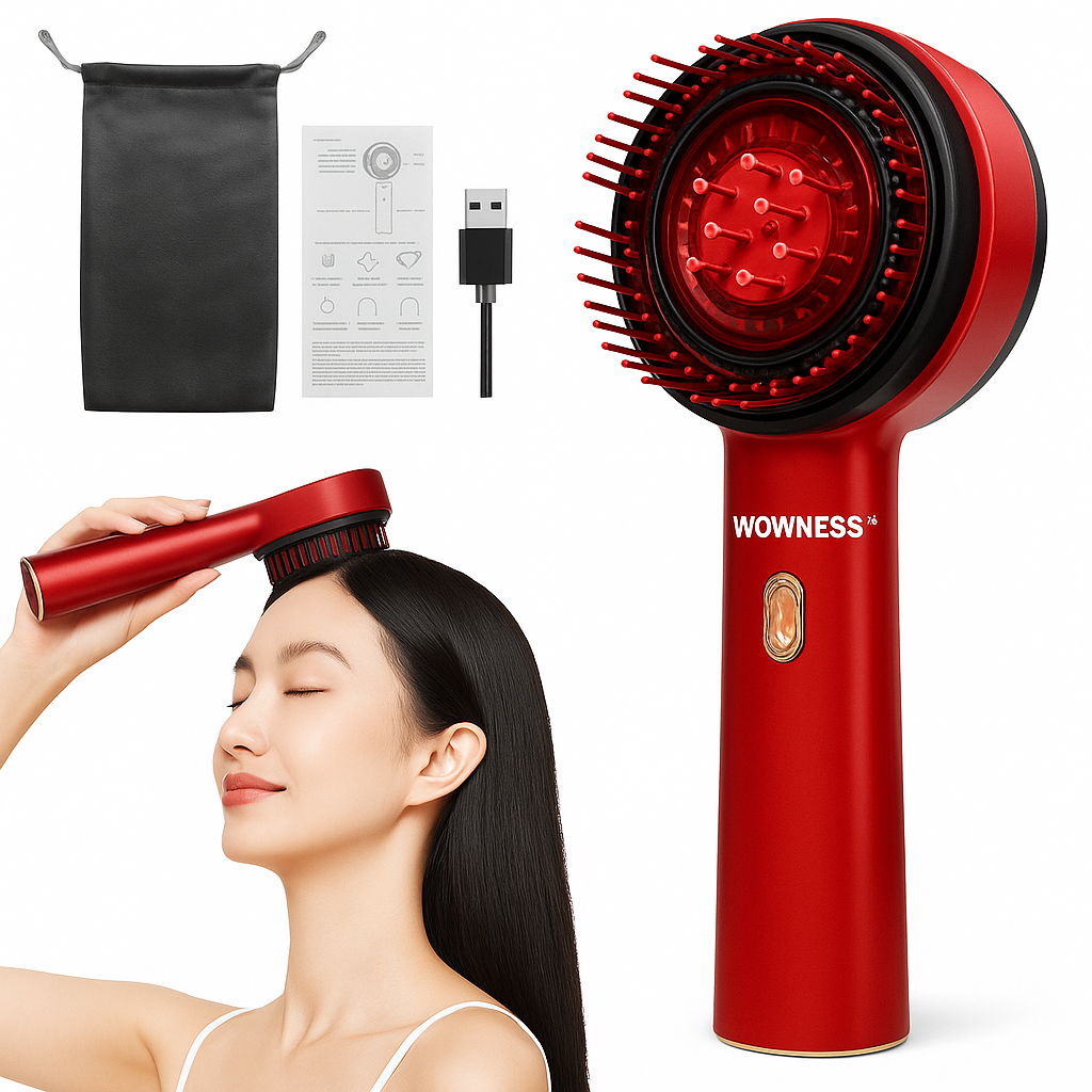 WOWNESS™ Cordless Scalp Massager – Recharge. Relax. Rise.