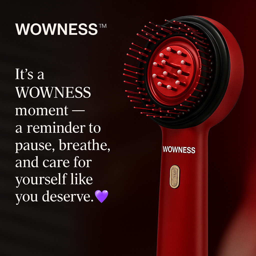 WOWNESS™ Cordless Scalp Massager – Recharge. Relax. Rise.